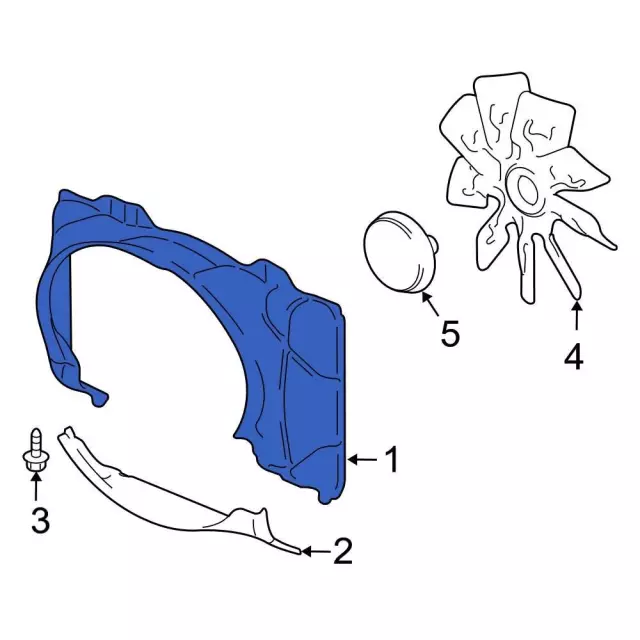 9L3Z-8146-BA - Fan Shroud 2007-2010 Ford | Ford Parts Direct
