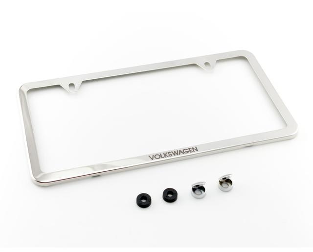 20142023 Volkswagen License Plate Frame, Slim With Logo 000071801AB