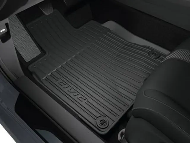 Genuine Honda 2025 Civic Hybrid All-Season Floor Mat Set – 4-Piece OEM 08P17-T20-110A