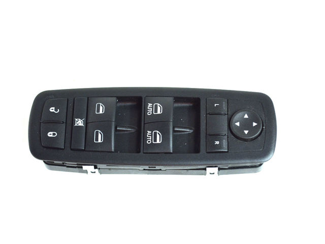 Front Door Window Switch With Bezel For 2016-2023 Dodge Durango & Jeep Grand Cherokee – Black, Direct Replacement – 68319802AA, 68590590AA