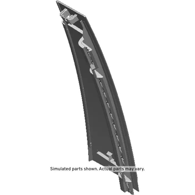 OEM NEW 2017-20 GM GMC Rear Right Side Door Window Frame Front Applique 23100334