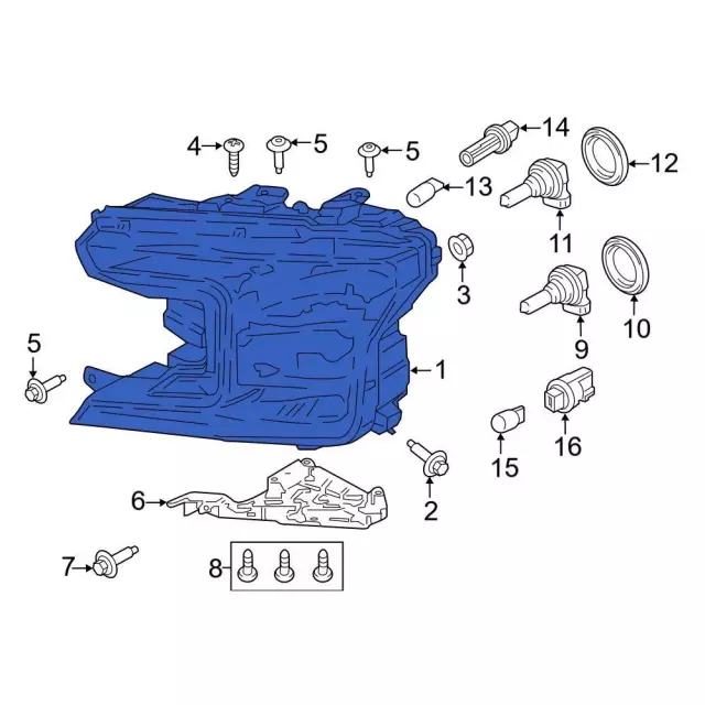 2018-2020 Ford F-150 Composite Headlamp KL3Z-13008-P | TascaParts.com