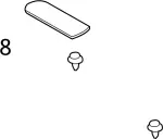 Lower Center Pillar Trim Clip