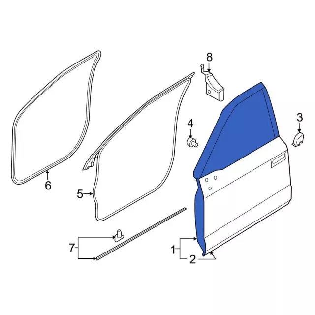 fl3z1620125c - Ford Door Shell | Levittown Ford Parts