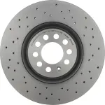 Brembo ceramic brake pad and Xtra vented drilled brake disc kit