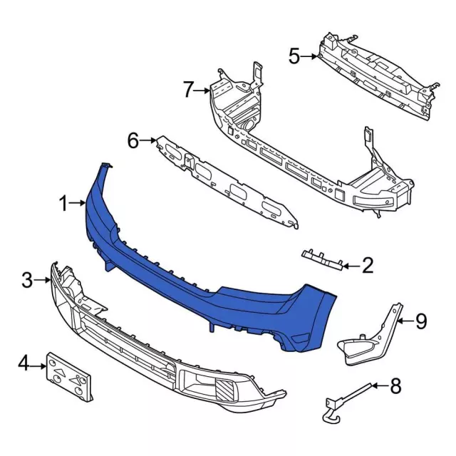 NZ6Z-17757-SAPTM - Bumper Cover - 2022-2024 Ford Maverick