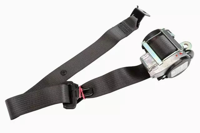 Jet Black Rear Passenger Side Seat Belt with Retractor