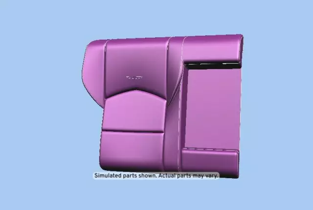 Jet Black Rear Passenger Side Seat Back Cover