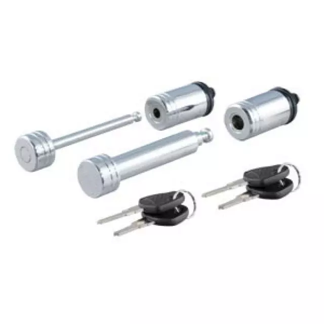 Trailer Hitch Receiver And Coupler Lock Set