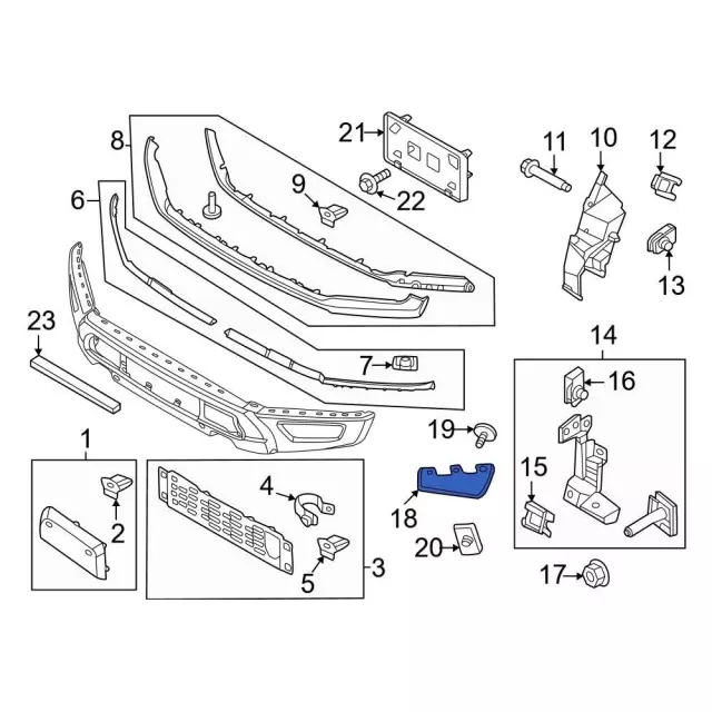 ML3Z-17626-AC - End Panel 2021-2025 Ford F-150 | Ford Parts Direct