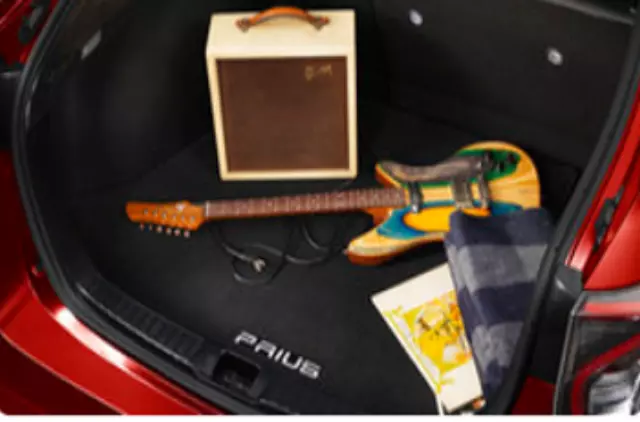 2016-2022 Toyota Rear Trunk Carpet Cargo Area Mat w/o Spare Black Prius