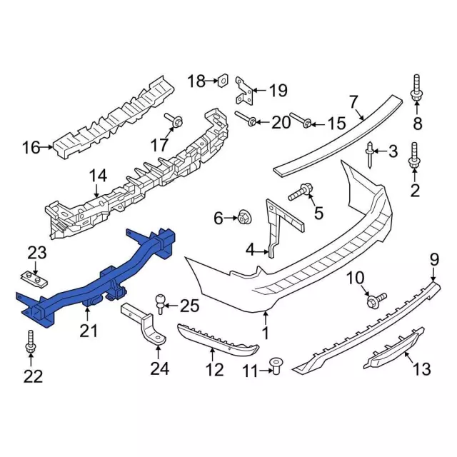 JL1Z-17D826-A - Trailer Hitch 2018-2024 Ford | Ford Parts Direct