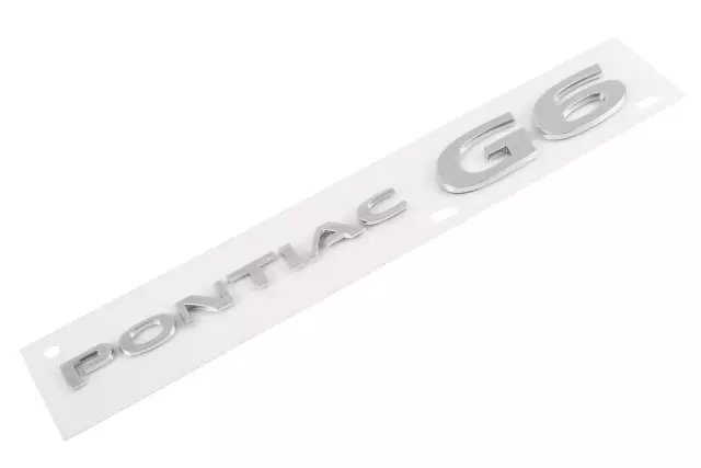 Deck Lid Pontiac G6 Name Plate
