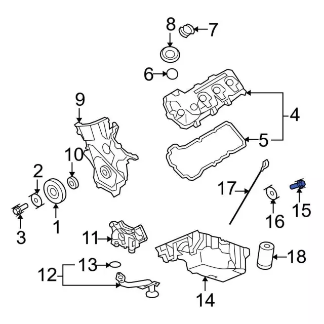 M14-1.5 Oil Drain Plug - BAS03766 - 25 Pack - Aftermarket F75Z-6730-BA