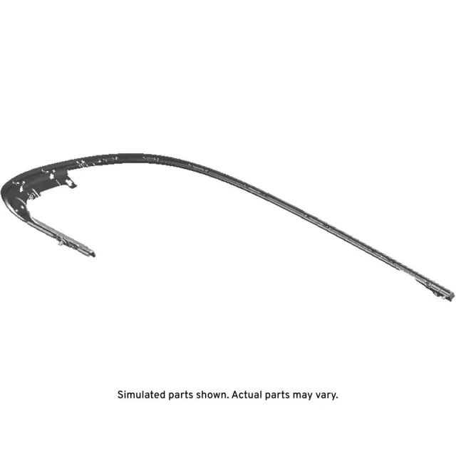 2018-2020 GM - Black Front Passenger Side Door Window Upper Reveal Molding