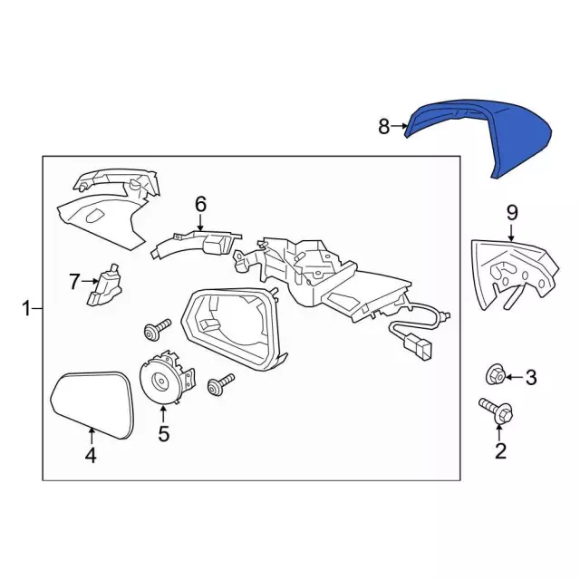 2015-2023 Ford Mustang Power Mirror FR3Z-17683-L | OEM Parts Online