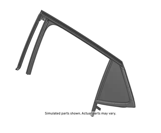 Rear Driver Side Door Window Weatherstrip