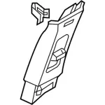Upper Center Pillar Trim