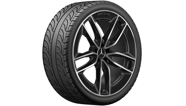 2020-2024 Mercedes-Benz Wheel Alloy 22 AMG twin-5-spoke - Black 11 