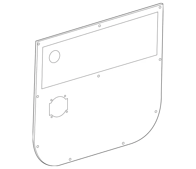 906-737-24-71-7J69 - Lower Trim Panel 2014-2018 Mercedes-Benz