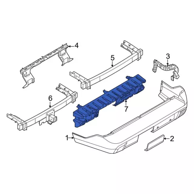 2022-2026 Ford Maverick Bumper Impact Absorber NZ6Z-17754-D | OEM