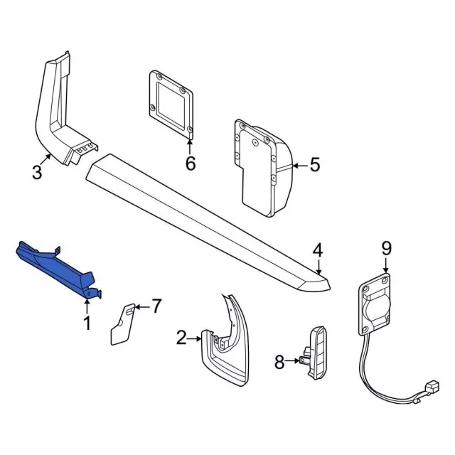 NZ6Z-60101A05-A - Rocker Panel Guard 2022-2026 Ford Maverick