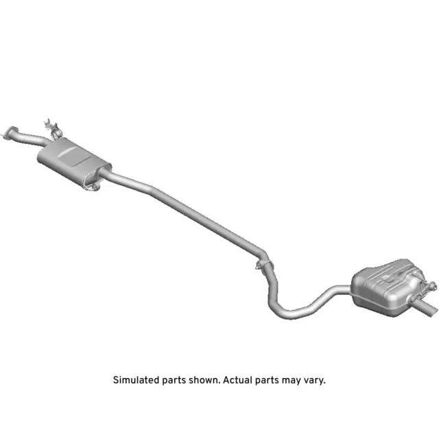 Exhaust Muffler with Exhaust Pipe