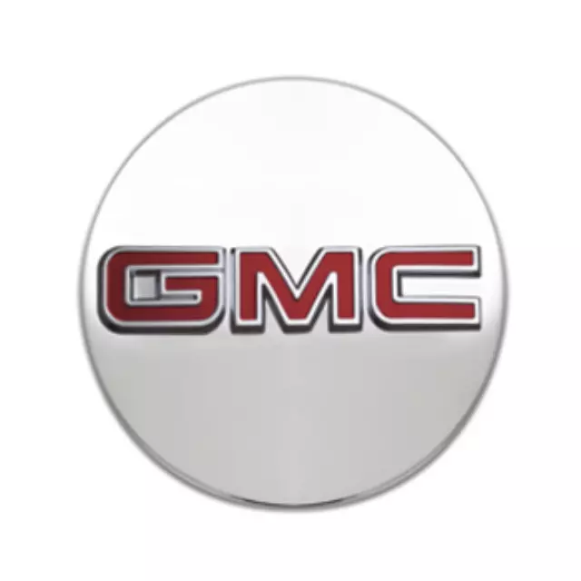 Wheel Center Cap, Brushed W\\/Red Gmc