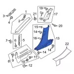 Lower Center Pillar Trim