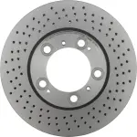 Brembo ceramic brake pad and UV coated PVT drilled brake disc kit