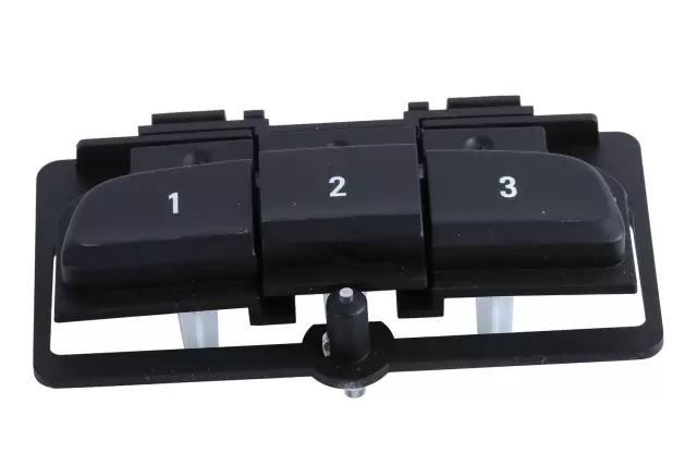 Jet Black Garage Door Opener Transmitter Pushbutton