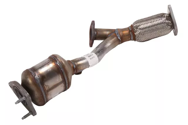 3-Way Catalytic Converter with Pipes and Gasket