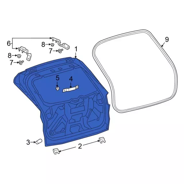 イレブン！オーダーページ PJ6Z-7840010-A - Lift-Gate 2023-2025 Ford Escape | Ford Parts Direct