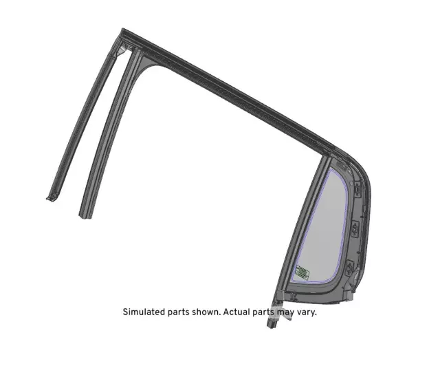 Rear Driver Side Door Window Weatherstrip