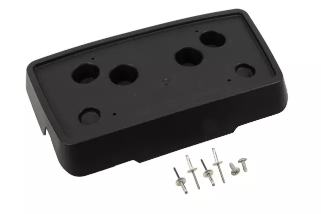 Black Front License Plate Bracket