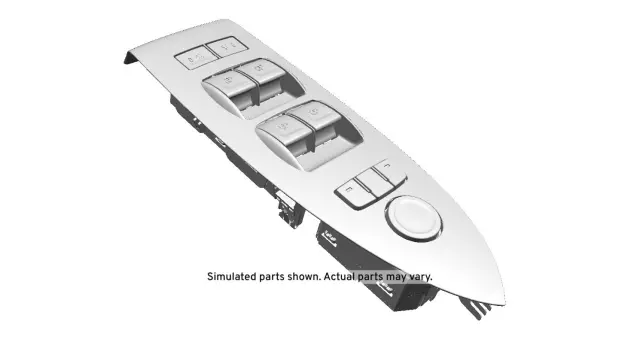 Jet Black Front Driver Side Door Switch Bezel