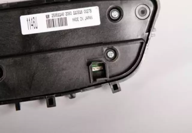 Black Heating and Air Conditioning Control Panel