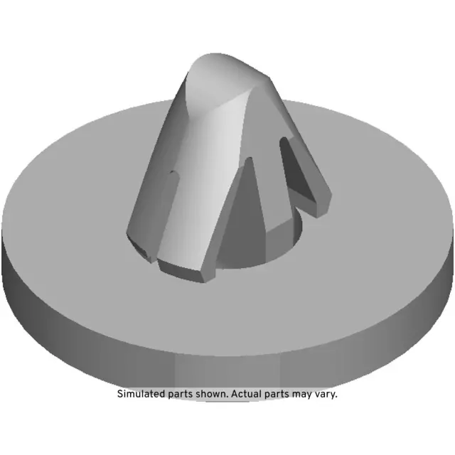 White Push-In Rear End Spoiler Retainer with Seal