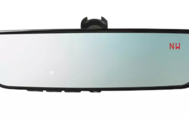 Auto-Dimming Mirror With Compass And Homelink