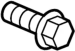 AC & Heater Assembly Screw