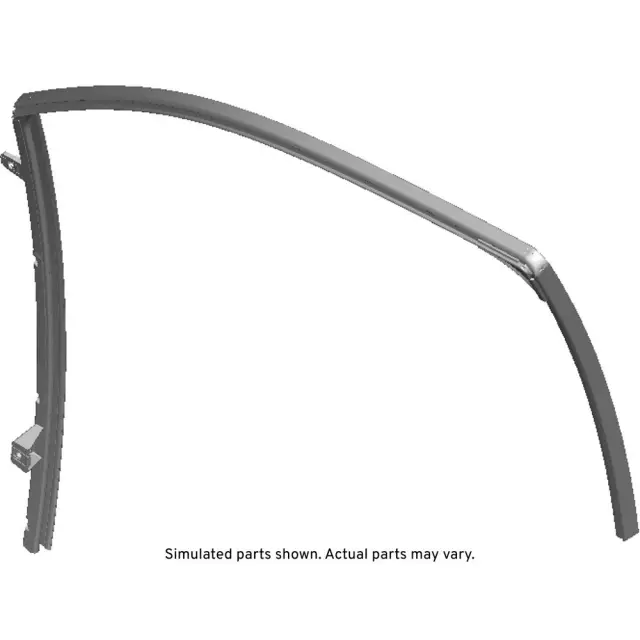 Passenger Side Front Door Window Outer Weatherstrip