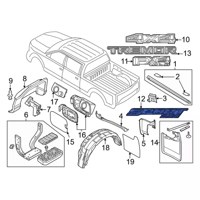 ML3Z-9925622-F - Truck Bed Decal 2021-2026 Ford | Ford Parts Direct