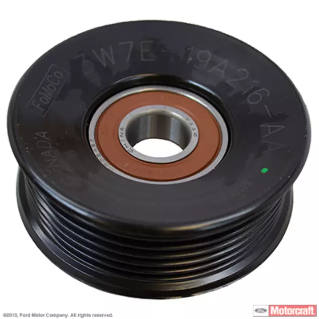 YW7Z8678AA - Cooling System: Idler Pulley for Ford: Crown Victoria, Mustang | Lincoln: Town Car | Mercury: Grand Marquis, Marauder Image