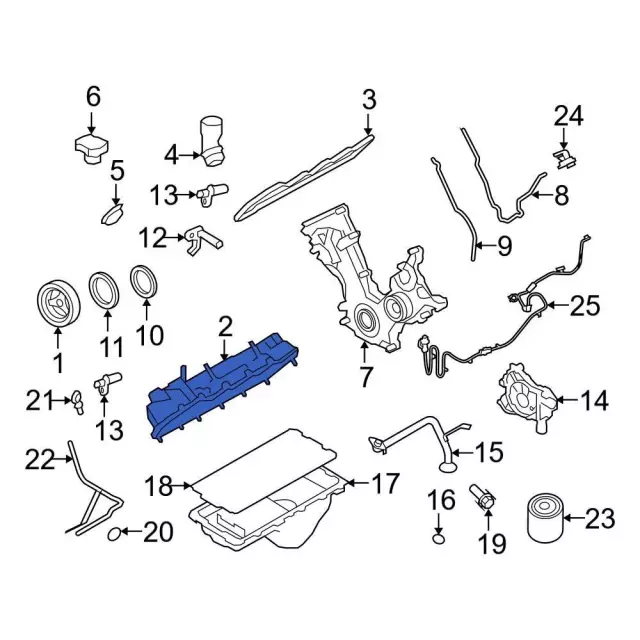 9L1Z-6582-C - Valve Cover - 2004-2014 Ford | Eastgate Ford Parts