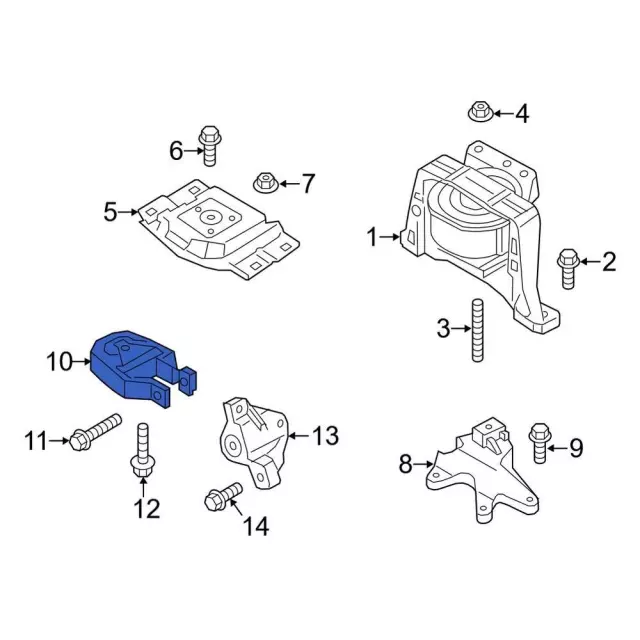 av6z6068b - Ford Trans Mount | Levittown Ford Parts