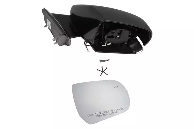 Driver Side Door Mirror Kit with Housing, Cover, Bezel, and Bolts  