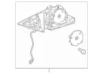 Mirror Assembly - Left, Front Left