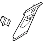 Upper Center Pillar Trim