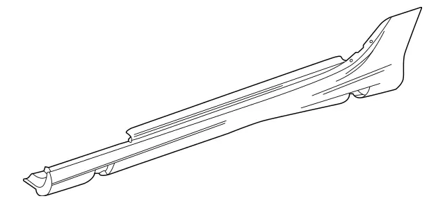 Genuine OEM Rocker Panel Guard | 172-698-02-54-9999 | Fits Select