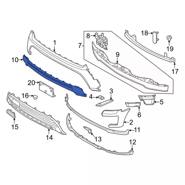 nl1z8419aa - Ford Bumper Cover | Levittown Ford Parts